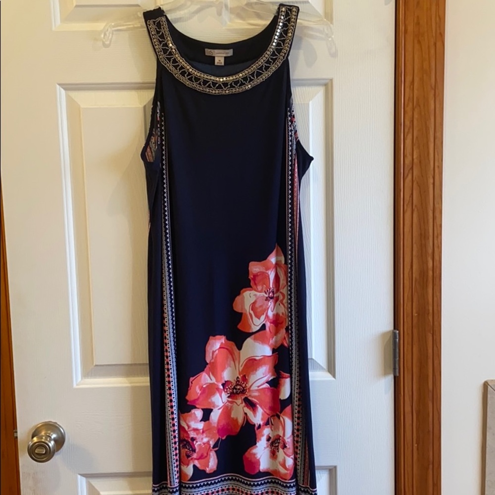 🔥 summer clearance. Dress Barn navy dress